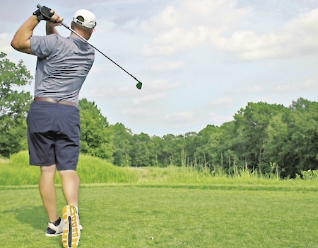 Golfer in action at The Preserve Resort & Spa, RI