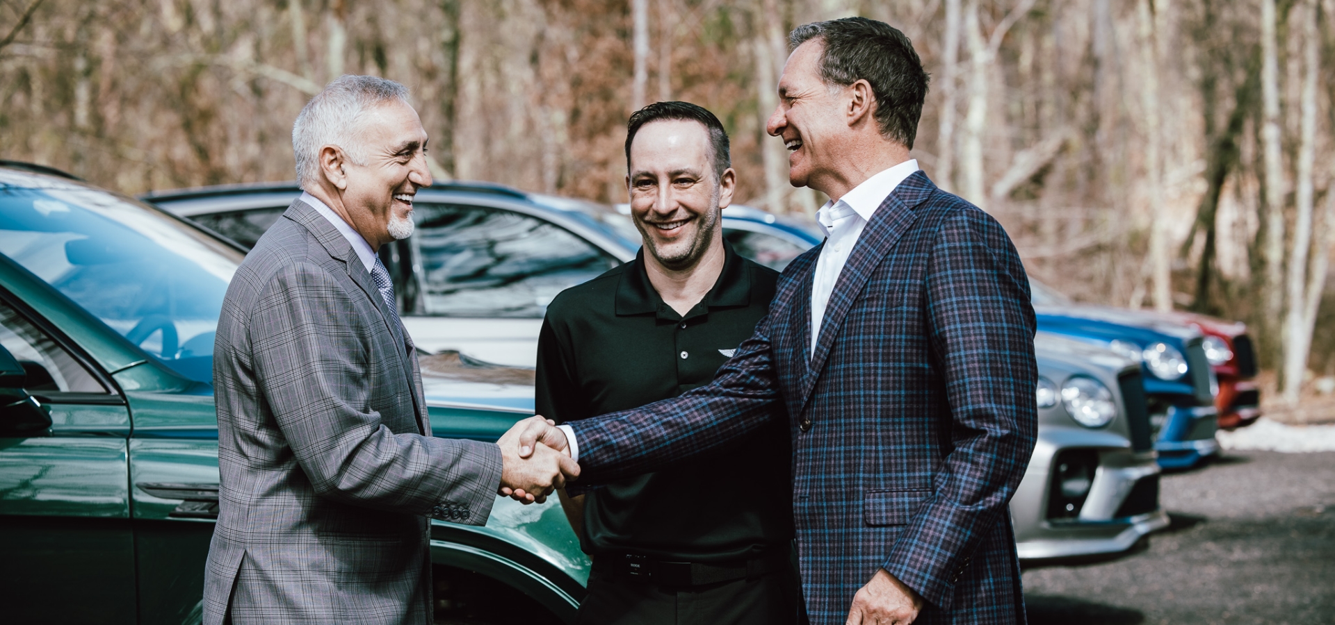 Paul Mihailides with Bentley Staff at The Preserve Resort & Spa