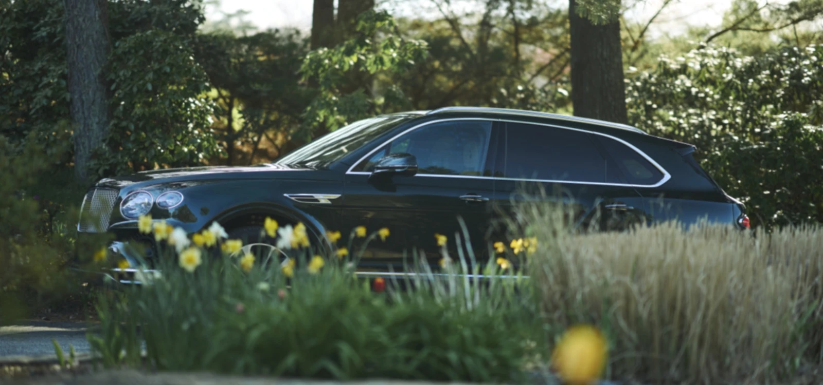 The Bentley Bentayga at the Bentley Off-Road Experience at The Preserve in Rhode Island