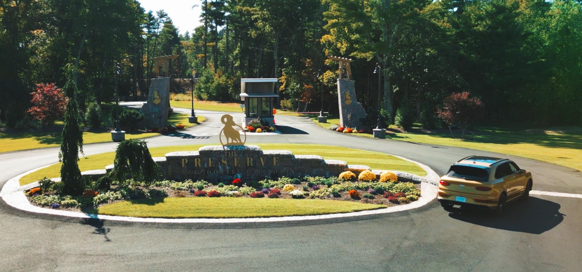 Entrance to The Preserve Resort & Spa in Southern New England